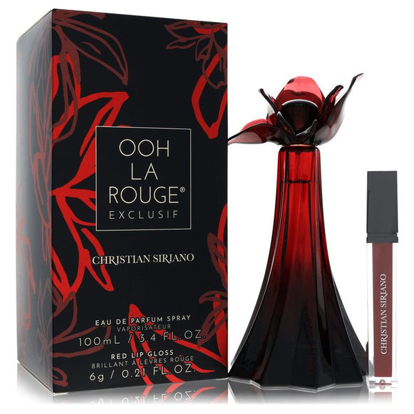 Christian Siriano Ooh La Rouge Exclusif Eau De Parfum Spray + 0.21 oz Red Lip Gloss By Christian Siriano